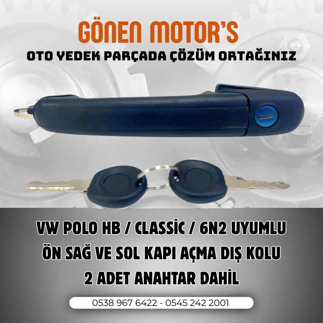 088 - 6N0 837 207 B Dış Kapı Kolu | Polo 6N – Classic Uyumlu