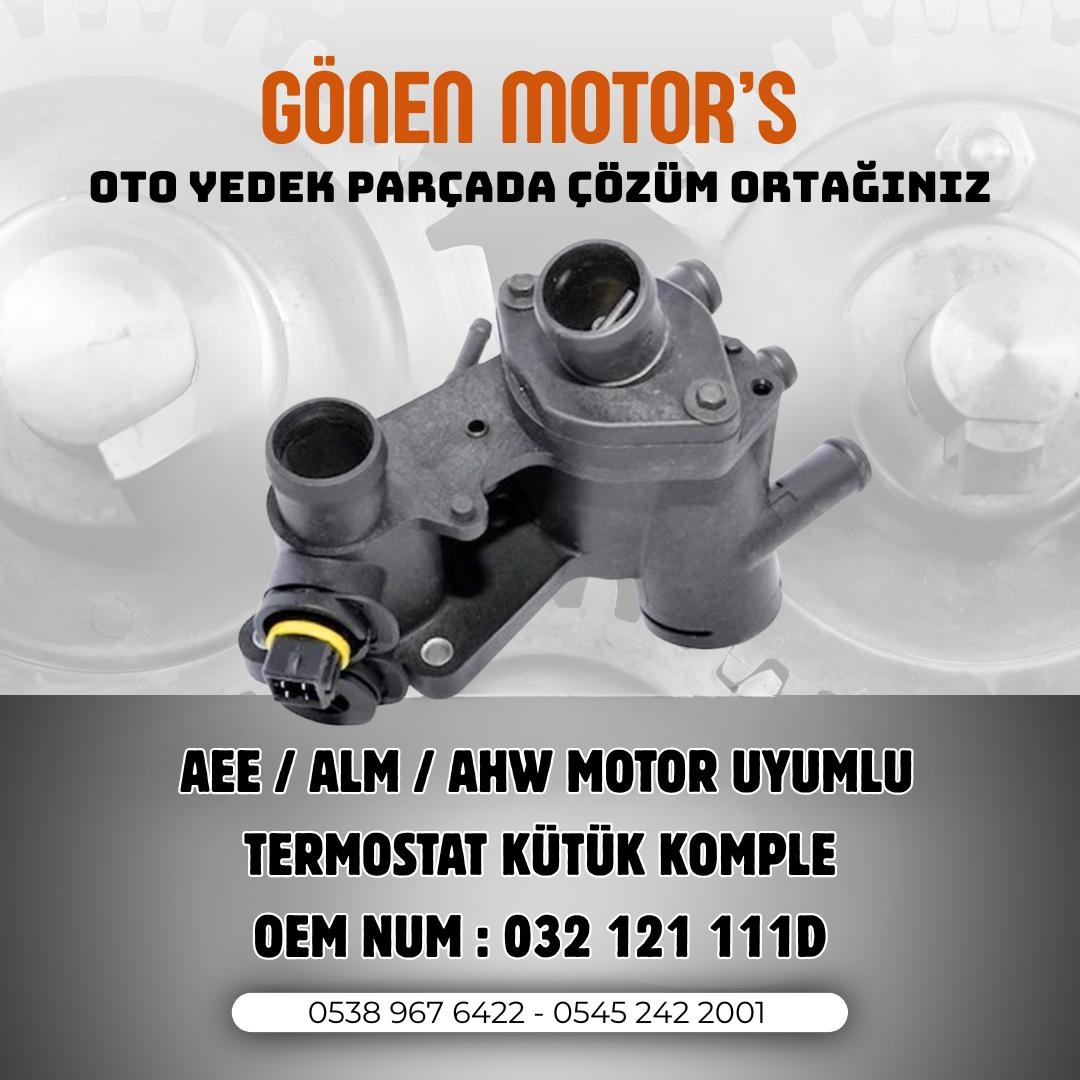142 - 032121111D Termostat Gövdesi | Polo – Golf – Vento – Seat Uyumlu